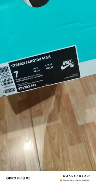 Zapatillas Nike Stefan Janoski Max Azul/Blanco Tal