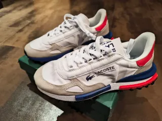 Zapatillas Lacoste Blancas y Azules