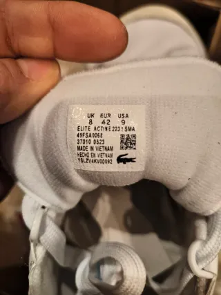 Zapatillas Lacoste Blancas y Azules