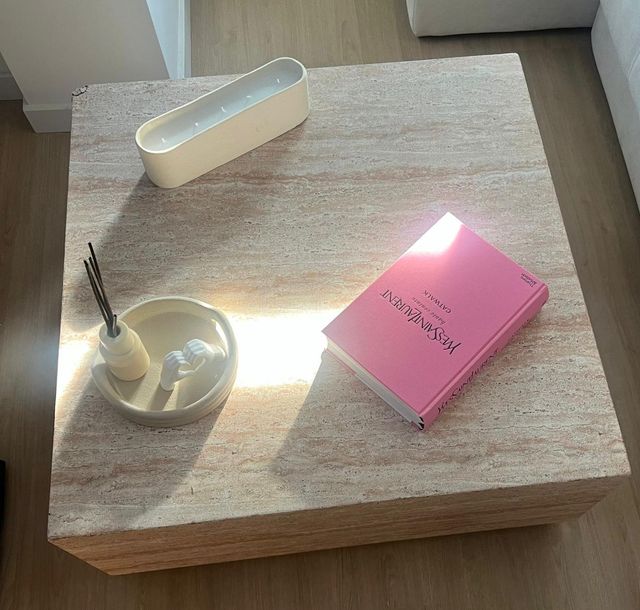 Mesa de centro SKLUM piedra beige