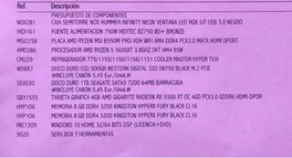 PC Ordenador Gaming RGB