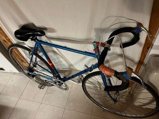 Bicicleta Carretera Vintage Azul