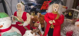 Lote figuras Navidad: Papá Noel, muñecos nieve