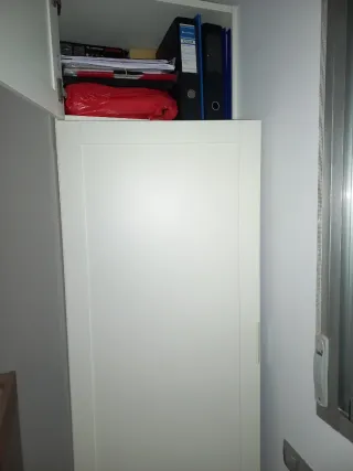 Armario blanco madera con altillo de medidas 60x60