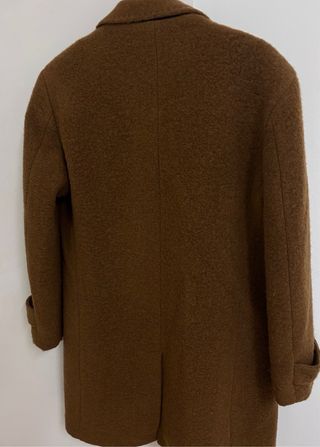 Abrigo marrón de lana . Marca italiana