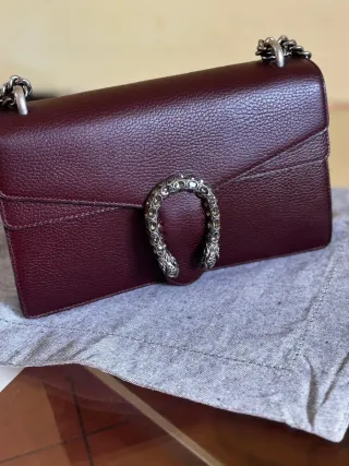 Borsa Gucci Dionysus Pelle Bordeaux