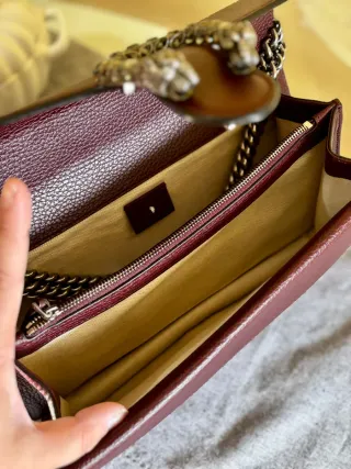 Borsa Gucci Dionysus Pelle Bordeaux