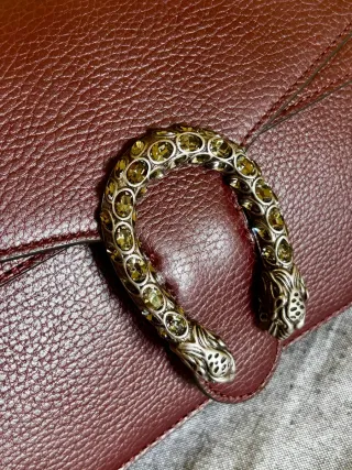 Borsa Gucci Dionysus Pelle Bordeaux