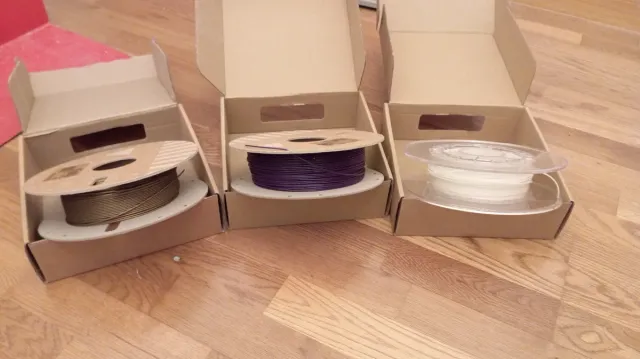 3 restos de rollos filamento impresora 3D