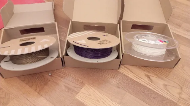 3 restos de rollos filamento impresora 3D