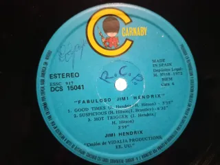 Vinilo Fabuloso Jimi Hendrix
