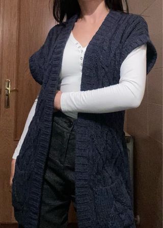 Chaleco Massimo Dutti Azul