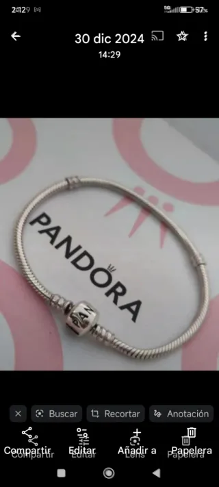 Pulsera Pandora 18 cm