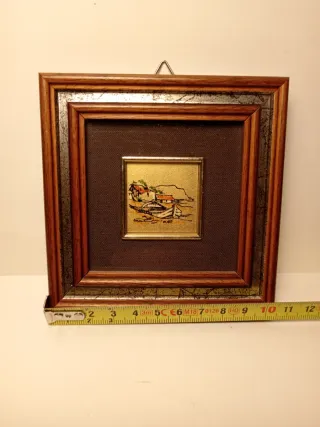 Quadro litografia su foglia oro 23k