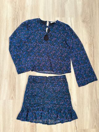 Conjunto Falda y Blusa Brownie