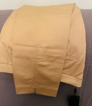 Pantalón Massimo Dutti Mujer Beige Talla 44