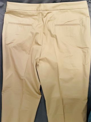 Pantalón Massimo Dutti Mujer Beige Talla 44