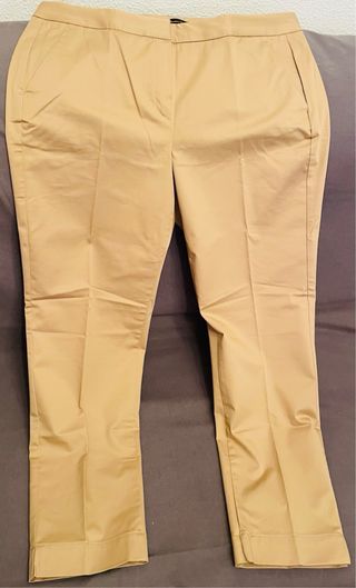 Pantalón Massimo Dutti Mujer Beige Talla 44