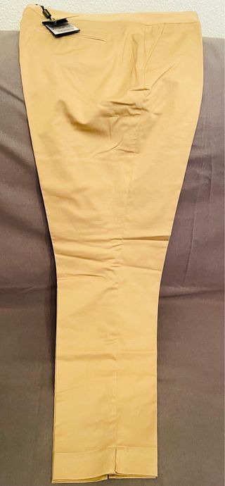 Pantalón Massimo Dutti Mujer Beige Talla 44