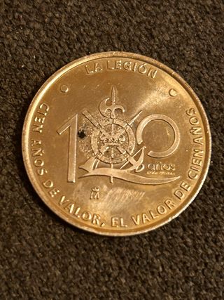 moneda conmemorativa centenario de la legión