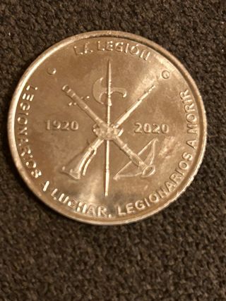 moneda conmemorativa centenario de la legión