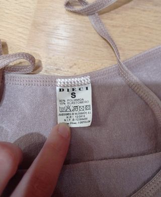 Camiseta interior tirantes sin costuras talla S