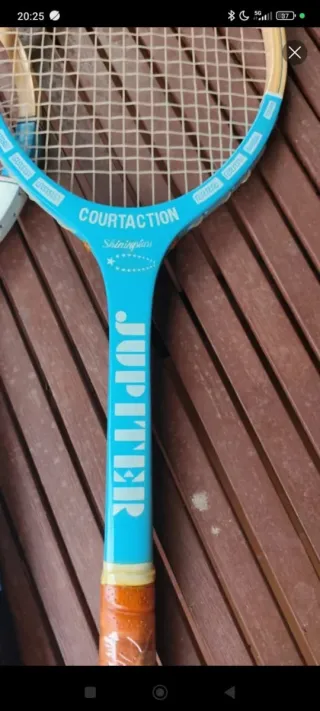 Raquetas tenis madera colección decoración