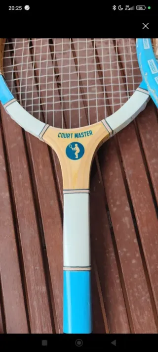 Raquetas tenis madera colección decoración