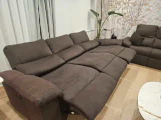 Sofá 3 plazas relax modular marrón