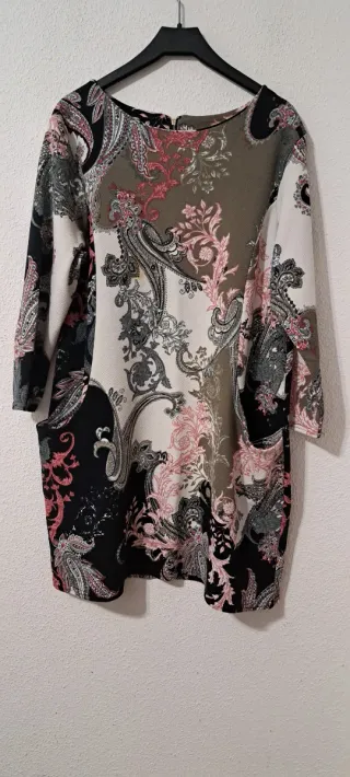Vestido estampado mujer