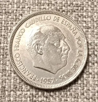 Moneda 50 Pesetas 1957*71 Franco