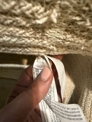 Cesta Organizadora Zara Home Beige Multicolor