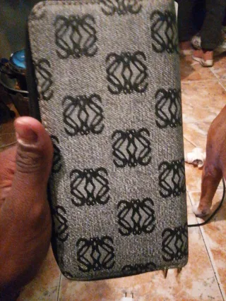 Cartera Loewe Mujer Negra Gris