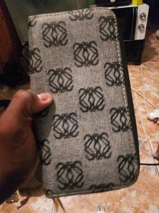 Cartera Loewe Mujer Negra Gris