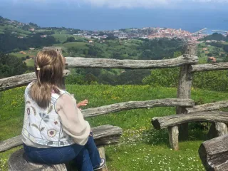 Peluca sintética mujer castaña