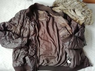 Cazadora POLIPIEL Bershka CAPUCHA borreguito L.