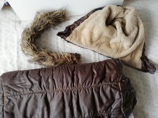 Cazadora POLIPIEL Bershka CAPUCHA borreguito L.