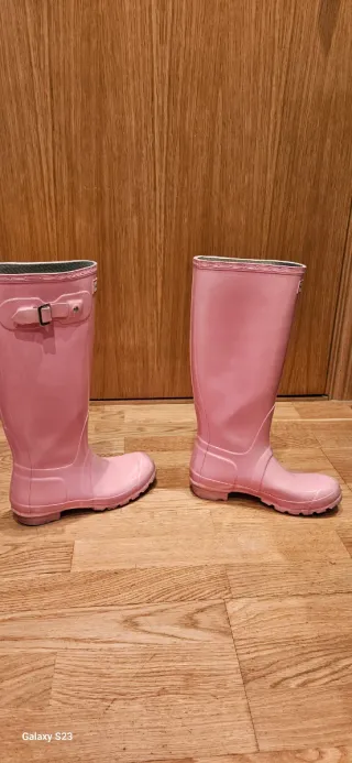 Botas de agua Hunter rosas