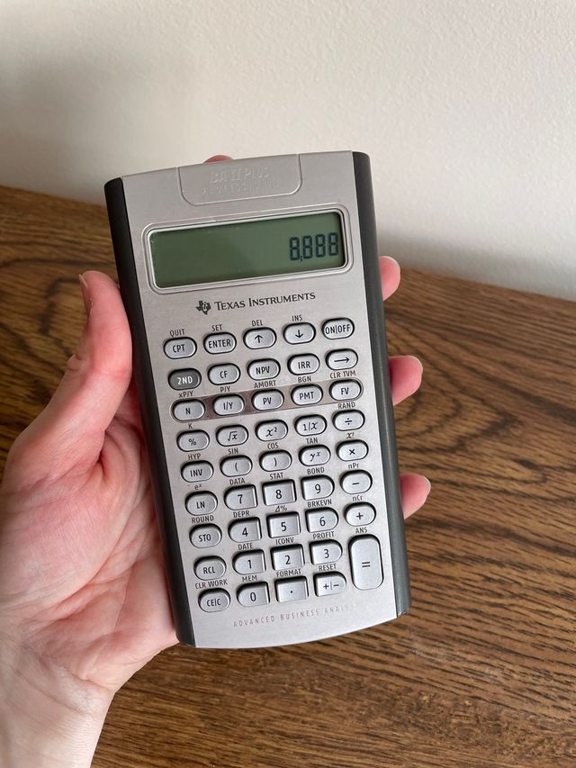 Calculadora financiera TI BAII Plus Professional