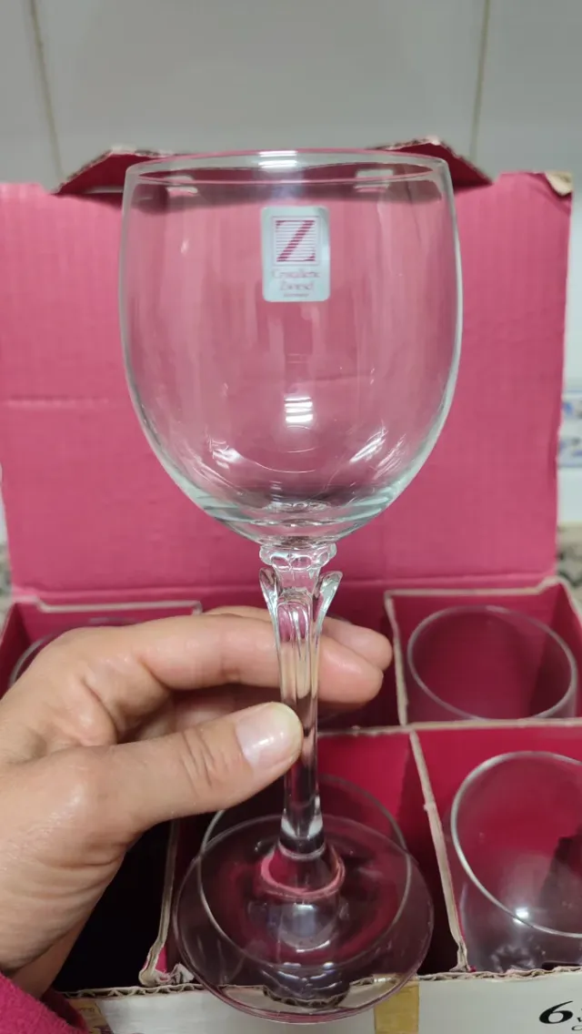 6 Copas de Vino Talladas Cristallerie Zwiesel
