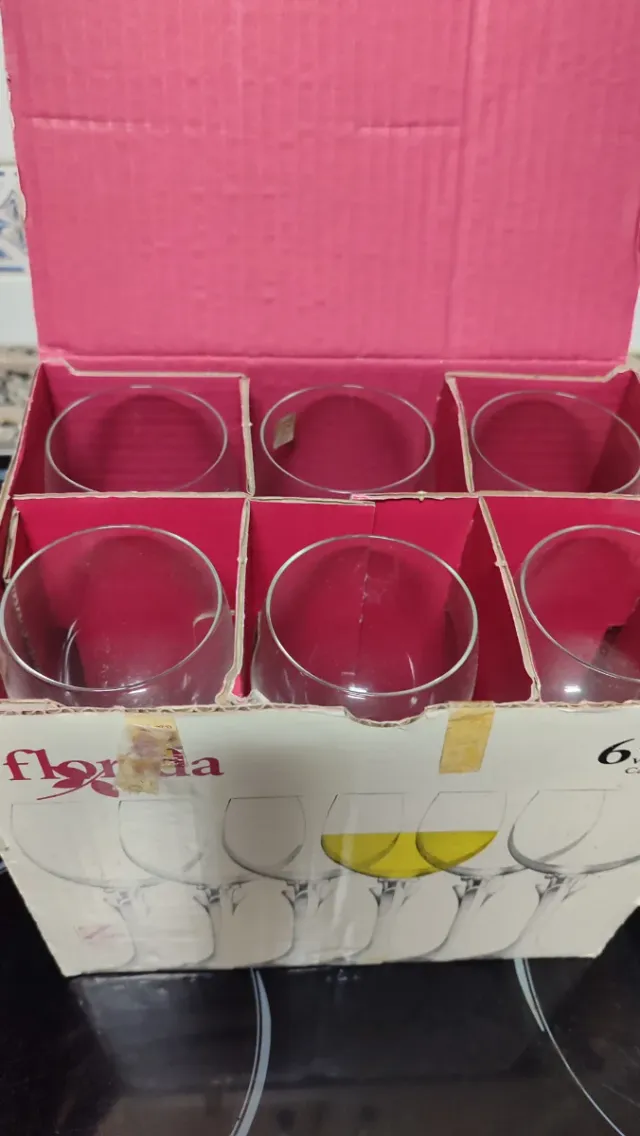 6 Copas de Vino Talladas Cristallerie Zwiesel