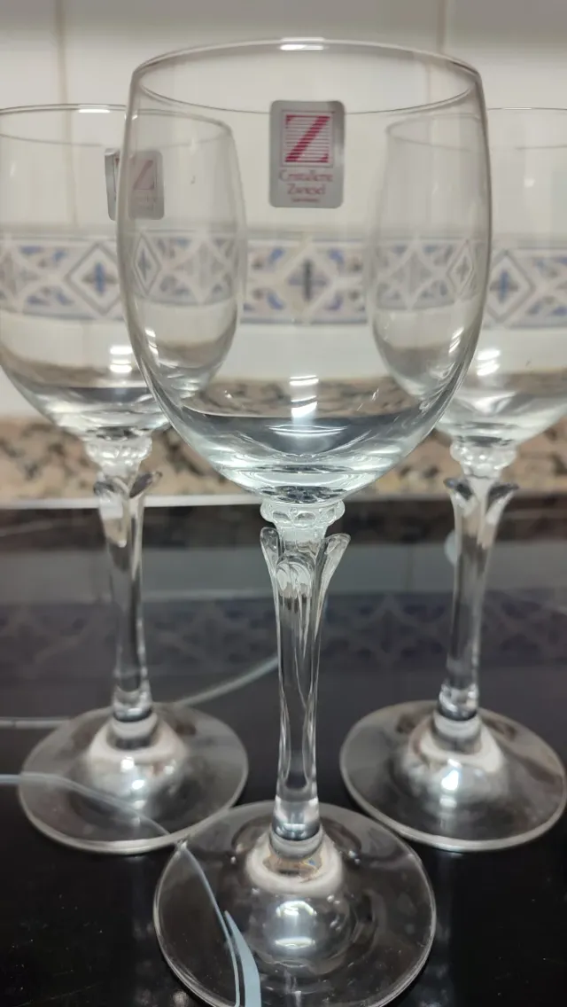 6 Copas de Vino Talladas Cristallerie Zwiesel