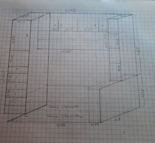 Dormitorio juvenil con cama nido y armario