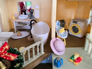 Christmas City House with Lights Sylvanian Familie