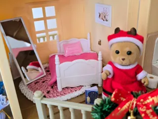 Christmas City House with Lights Sylvanian Familie