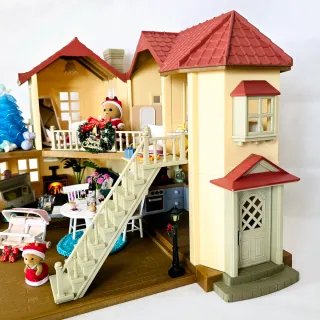 Christmas City House with Lights Sylvanian Familie