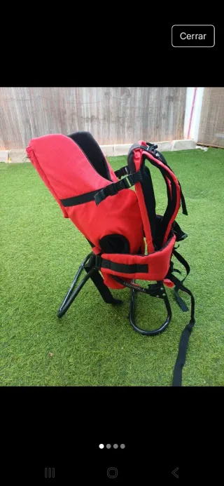 Mochila Portabebés Trekking Roja