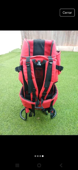 Mochila Portabebés Trekking Roja