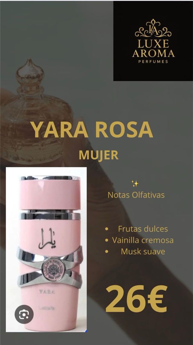 Perfume Yara Rosa Mujer Luxe Aroma