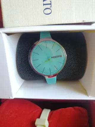 Orologio Hoops verde acqua
